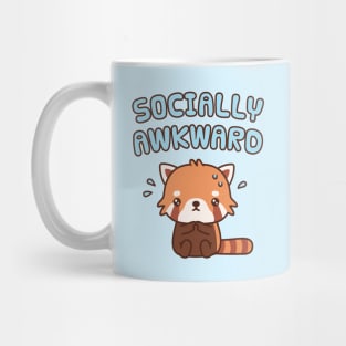 Cute Red Panda Socially Awkward Funny Mug